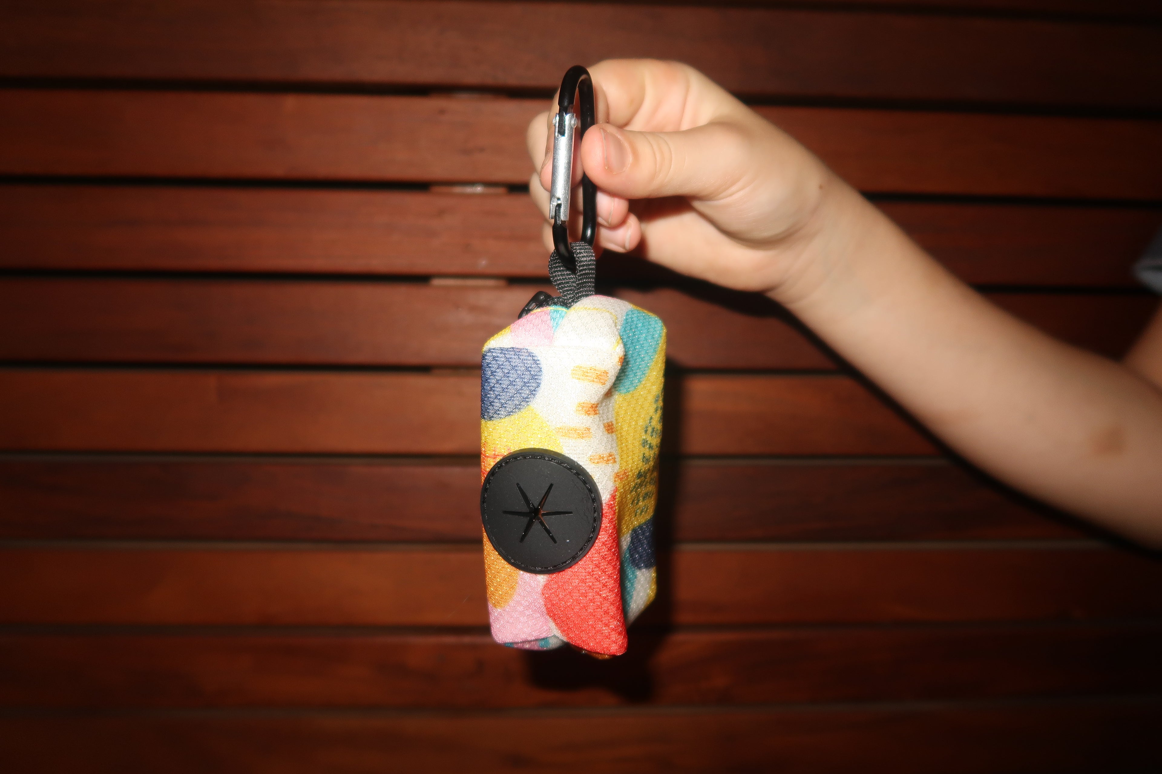 Portable Dog Poop Bag Dispenser with Carabiner